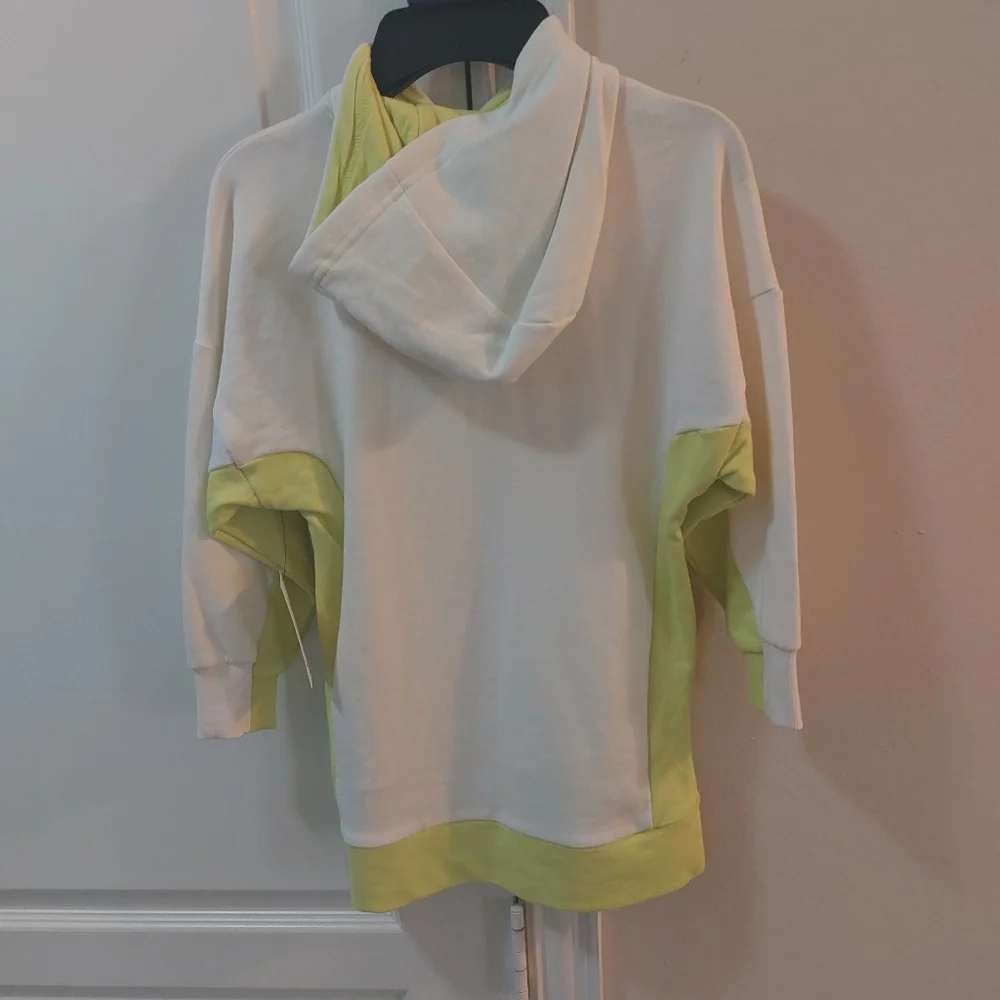 Free Assembly Girls Hoodie Dress Green and Cream Size XS 4/5 - Picture 9 of 10
